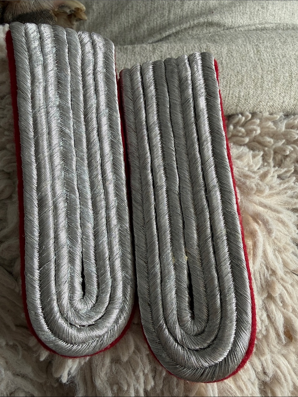 WWII German Heer Jr Officer Tunic Shoulder Boards